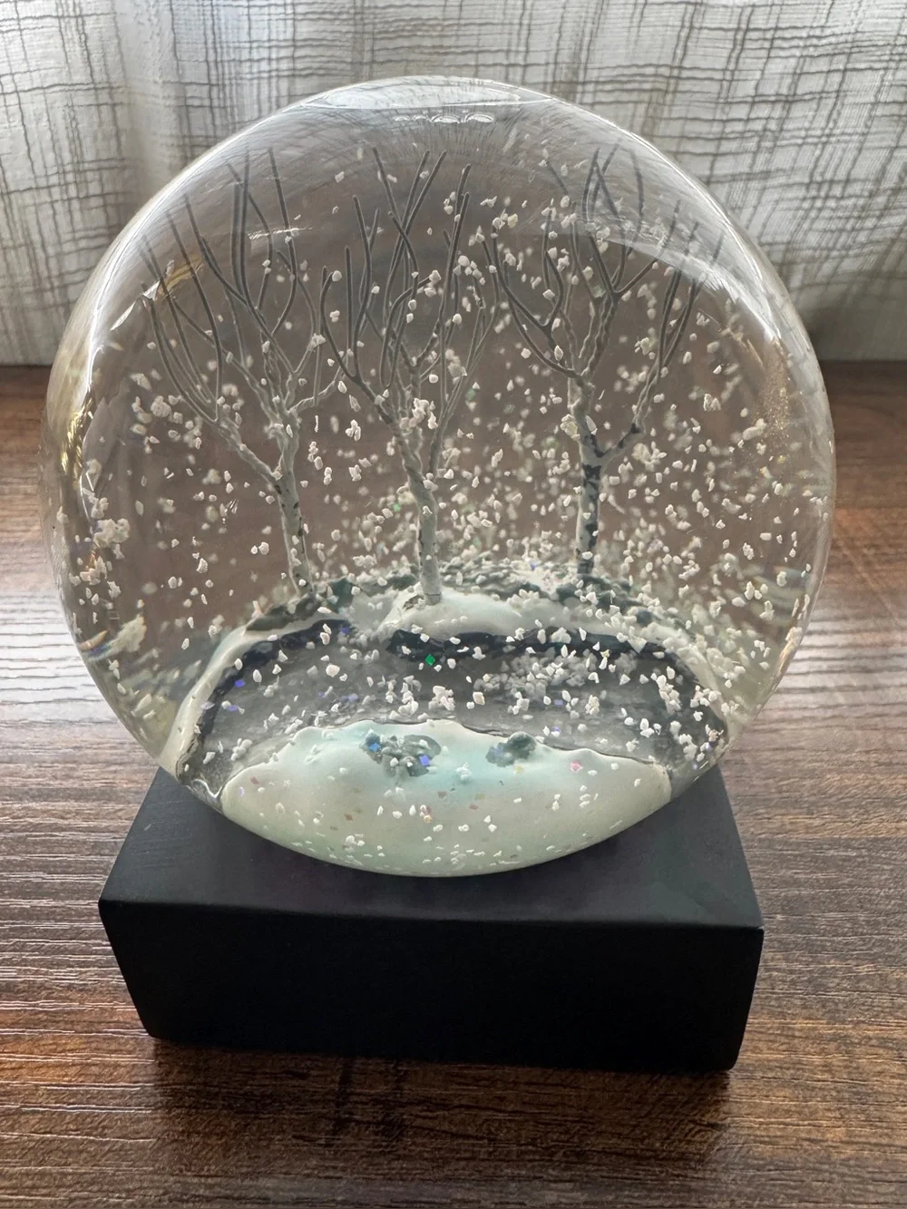 CoolSnowGlobes (Authentic). piano black